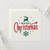 Frohe Weihnachts-Grußkarten Karte (Vorderseite/Rückseite Beispiel)