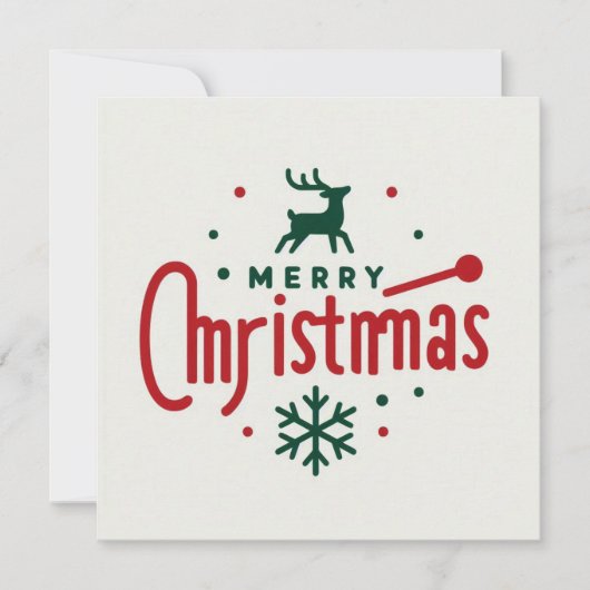 Frohe Weihnachts-Grußkarten Karte (Vorderseite)