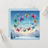 Frohe Weihnachts-Grußkarten Karte (Vorderseite/Rückseite Beispiel)