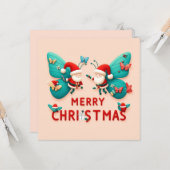 Frohe Weihnachts-Grußkarten Karte (Vorderseite/Rückseite Beispiel)