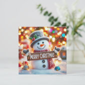 Frohe Weihnachts-Grußkarten Karte (Stehend Vorderseite)