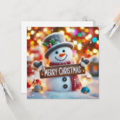 Frohe Weihnachts-Grußkarten Karte (Vorderseite/Rückseite Beispiel)