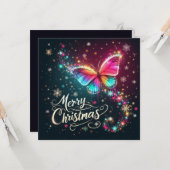 Frohe Weihnachts-Grußkarten Karte (Vorderseite/Rückseite Beispiel)