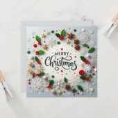 Frohe Weihnachts-Grußkarten Karte (Vorderseite/Rückseite Beispiel)