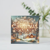 Frohe Weihnachts-Grußkarten Karte (Stehend Vorderseite)