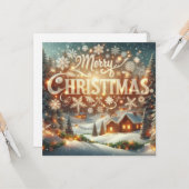 Frohe Weihnachts-Grußkarten Karte (Vorderseite/Rückseite Beispiel)