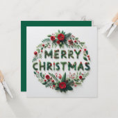 Frohe Weihnachts-Grußkarten Karte (Vorderseite/Rückseite Beispiel)