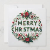 Frohe Weihnachts-Grußkarten Karte (Vorderseite)