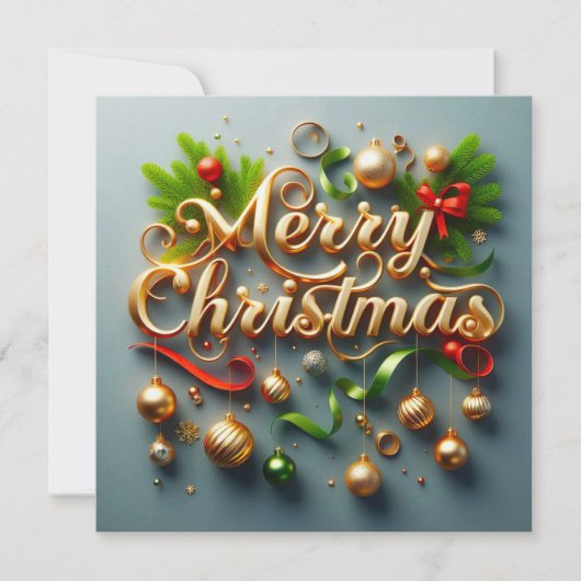 Frohe Weihnachts-Grußkarten Karte (Vorderseite)