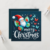 Frohe Weihnachts-Grußkarten Karte (Vorderseite/Rückseite Beispiel)