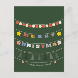 Frohe Weihnachts-Grußkarten-Perlen Feiertagspostkarte