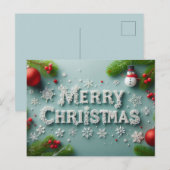 Frohe Weihnachts-Grußkarten Postkarte (Vorne/Hinten)