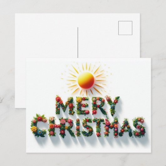 Frohe Weihnachts-Grußkarten Postkarte (Vorne/Hinten)
