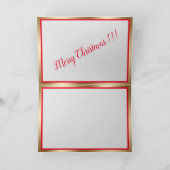 Frohe Weihnachts Grußkarten Weihnachtskarte Feiertagskarte (Innenseite)