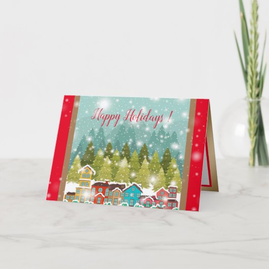 Frohe Weihnachts Grußkarten Weihnachtskarte Feiertagskarte (Vorderseite)