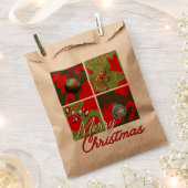 Frohe Weihnachts-Gunst Geschenktütchen (Ausgeschnitten)