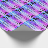 Frohe Weihnachts Gymnast Individuelle Name Wrappin Geschenkpapier (Ecke)