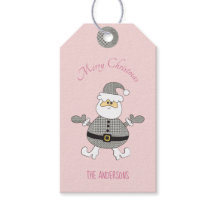 Frohe Weihnachts-Hahnentrittmuster Fashion Santa