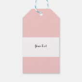 Frohe Weihnachts-Hahnentrittmuster-Muster Baum auf Geschenkanhänger (Rückseite)