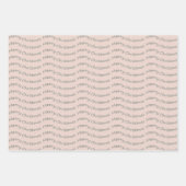 Frohe Weihnachts-Hahnentrittmuster-Muster, Streife Geschenkpapier Set (Vorderseite 3)