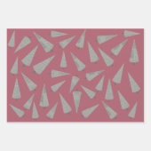 Frohe Weihnachts-Hahnentrittmuster Tree Muster Wra Geschenkpapier Set (Vorderseite 2)