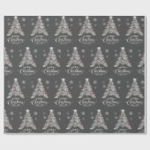 Frohe Weihnachts-Halbpension Weihnachtsbaum Geschenkpapier (Flach)