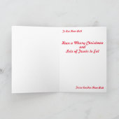 Frohe Weihnachts-Hamster-Hintern Karte (Innenseite)