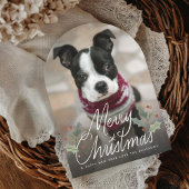 Frohe Weihnachts Hand Briefe Urlaub Fotokarte Einladung