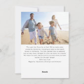 Frohe Weihnachts Hand Letterte Foto Feiertagskarte (Rückseite)