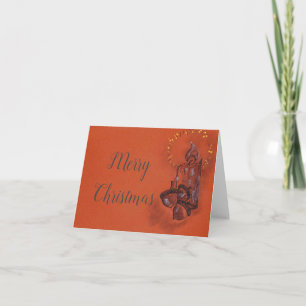 Frohe Weihnachts-Hand-zeichn-Karte Karte