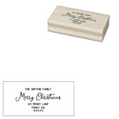 Frohe Weihnachts handgeschriebene Script Rubber Br Gummistempel (Stempel)