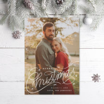 Frohe Weihnachts-Handschrift-Foto