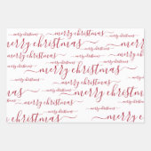 Frohe Weihnachts-Handschrift für Kalligrafie Geschenkpapier Set (Vorderseite 2)