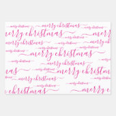 Frohe Weihnachts-Handschrift für Kalligrafie Geschenkpapier Set (Vorderseite 3)