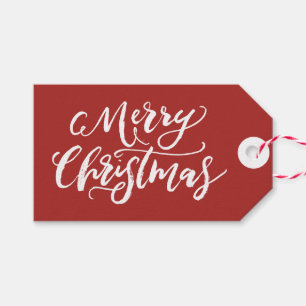 Frohe Weihnachts-Handschrift Geschenketiketten Geschenkanhänger