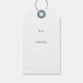 Frohe Weihnachts-Handschrift Geschenketiketten Geschenkanhänger (Rückseite)