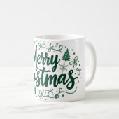 Frohe Weihnachts-Handschrift Tasse (VorderseiteRechts)