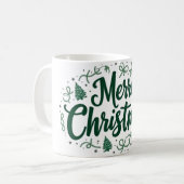 Frohe Weihnachts-Handschrift Tasse (Vorderseite Links)