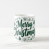 Frohe Weihnachts-Handschrift Tasse (Mittel)