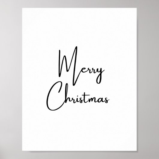 Frohe Weihnachts Handwriting-Schriftart Poster (Vorne)