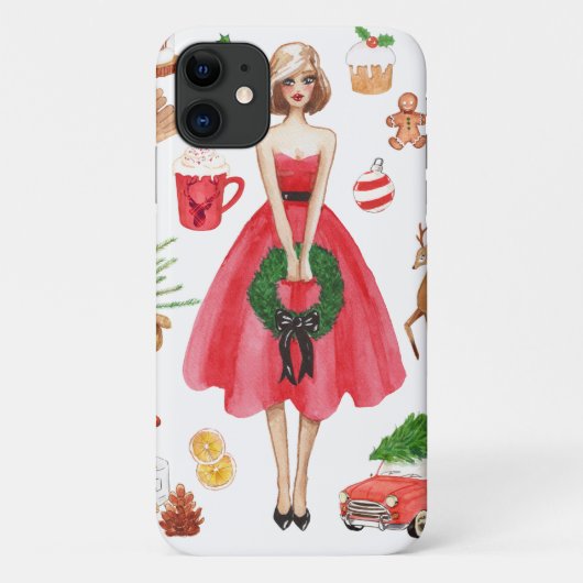 Frohe Weihnachts-Handy Fall Case-Mate iPhone Hülle (Rückseite)