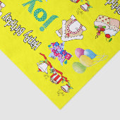 Frohe Weihnachts-Happy Birthday Tissue Seidenpapier (Ausschnitt)