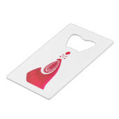 Frohe Weihnachts-Happy Holiday Zuhause zu Weihnach Geldbeutel Flaschenöffner (Rückseite Schrägansicht)