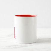 Frohe Weihnachts-Happy Holiday Zuhause zu Weihnach Zweifarbige Tasse (Mittel)
