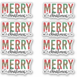 Frohe Weihnachts-Happy Mail Geschenkpackung Dekora Aufkleber