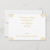 Frohe Weihnachts-Happy New Year Custom Holiday Car Einladung (Rückseite)