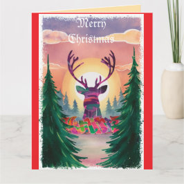 Frohe Weihnachts-Happy New Year Floral Holiday Car Karte