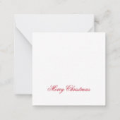 Frohe Weihnachts Haustier Foto einfach süß Mitteilungskarte (Rückseite)