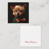 Frohe Weihnachts Haustier Foto einfach süß Mitteilungskarte (Vorne/Hinten)