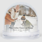 Frohe Weihnachts Haustiere Foto und Familiengewohn Schneekugeln (Rückseite)